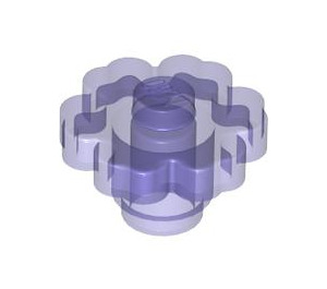 LEGO Morado transparente Flor 2 x 2 con espiga abierta (4728 / 30657)