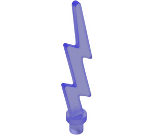 LEGO Violet Transparent Lightning Bolt (Single) (27256)