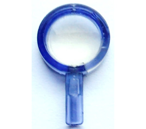 LEGO Gjennomsiktig lilla Magnifying Glass med tynn ramme (30152 / 90463)