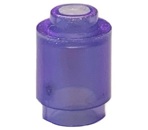 LEGO Violet Opale Transparent Brique 1 x 1 Rond avec tenon ouvert (3062 / 35390)