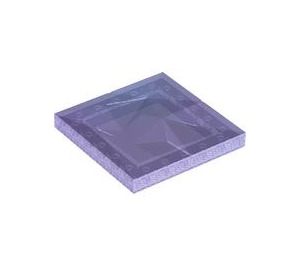 LEGO Transparent Purple Opal Tile 6 x 6 with Bumpy Top (3160)