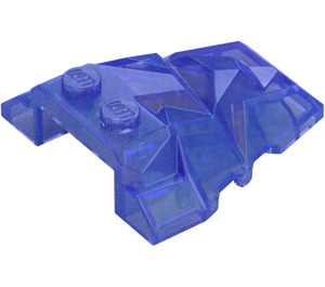 LEGO Opale viola trasparente Cuneo 4 x 4 con Jagged Angles (28625 / 64867)