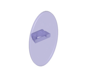 LEGO Transparent Purple Oval Shield (30947 / 92747)