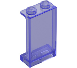 LEGO Viola trasparente Pannello 1 x 2 x 3 con supporti laterali - bottoncini cavi (35340 / 87544)