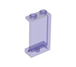 LEGO Violet transparent Panneau 1 x 2 x 3 avec supports latéraux - tenons creux (35340 / 87544)