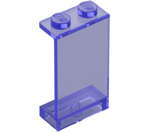 LEGO Transparent Purple Panel 1 x 2 x 3 without Side Supports, Solid Studs (2362 / 30009)