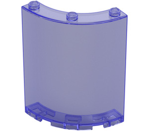 LEGO Transparent Purple Panel 4 x 4 x 6 Curved (30562 / 35276)