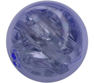 LEGO Transparent Purple Plastic Ball with Transparent Inner Ball (92534)