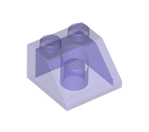 LEGO Violet transparent Pente 2 x 2 (45°) (3039 / 6227)