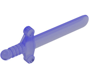 LEGO Transparent Purple Sword with Lined Hilt (76764)