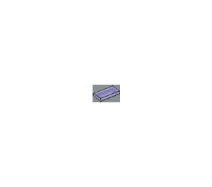 LEGO Transparent Purple Tile 1 x 2 with Groove (3069 / 30070)