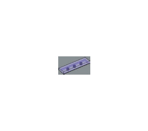 LEGO Transparent Purple Tile 1 x 4 (2431 / 35371)