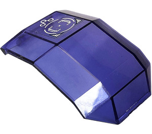 LEGO Transparent Purple Windscreen 4 x 4 x 4.3 with Handle with Head-up Display Sticker (11289)