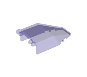LEGO Violet transparent Pare-brise 4 x 7 x 1.6 (30372 / 54695)