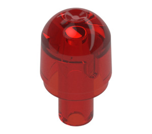 LEGO Rouge Transparent Barre 1 avec couvercle léger (29380 / 58176)