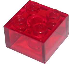 LEGO Transparentes Rot Backstein 2 x 2 (3003 / 6223)