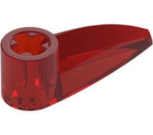 LEGO Transparent Red Claw with Axle Hole (Bionicle Eye) (41669 / 48267)