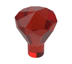 LEGO Transparant rood Diamant (28556 / 30153)