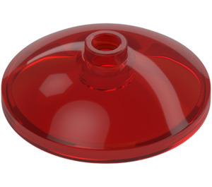 LEGO Rouge Transparent Dish 3 x 3 (35268 / 43898)