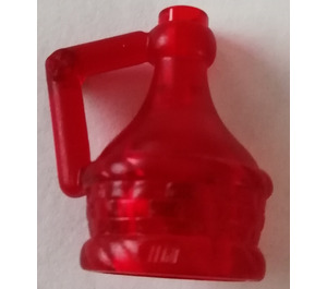 LEGO Läpinäkyvä punainen Fabuland Wine Pitcher (4429)