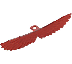 LEGO Transparant rood Feathered Vleugels Extended (32975 / 93250)