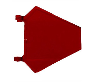 LEGO Transparent Red Flag 5 x 6 Hexagonal with Thin Clips (51000)