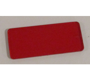 LEGO Transparent Red Glass for Panel 3 x 6 x 6 with Window