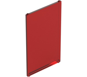 LEGO Transparent Red Glass for Window 1 x 4 x 6 (35295 / 60803)