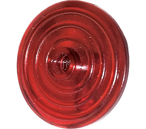 LEGO Rouge transparent Minifig Bouclier Rond (3876)