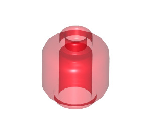 LEGO Rouge transparent Minifigure Diriger (Goujon solide encastré) (3274 / 3626)