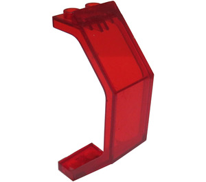 LEGO Transparent Red Panel 3 x 2 x 6 Angled (2466 / 30226)