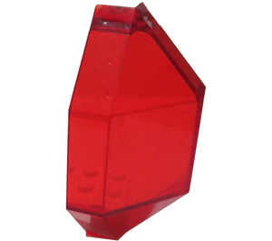 LEGO Transparent Red Panel 3 x 3 x 6 Corner (2468)