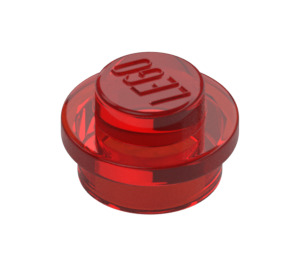 LEGO Transparent Red Plate 1 x 1 Round (6141 / 30057)