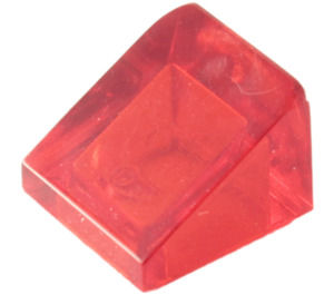 LEGO Rouge transparent Pente 1 x 1 (31°) (50746 / 54200)