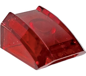 LEGO Rouge Transparent Pente 1 x 2 x 2 Incurvé (30602 / 47904)