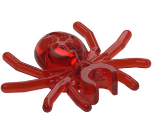 LEGO Transparentes Rot Spinne mit Clip (30238)