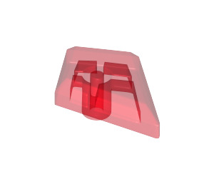 LEGO Rouge transparent Tuile 1 x 2 diamant (35649)