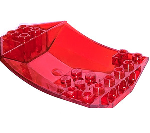 LEGO Transparent Red Wedge 6 x 8 x 2 Triple Inverted (41761 / 42021)