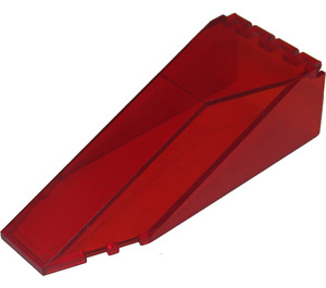 LEGO Transparent Red Windscreen 10 x 4 x 2.3 (2507 / 30058)