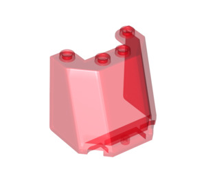 LEGO Transparent Red Windscreen 3 x 4 x 3 (35193 / 84954)