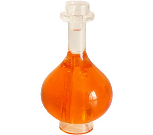 LEGO Transparent Round Bottom Flask with Transparent Orange