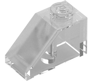 LEGO Transparent Backe 1 x 2 (45°) (3040 / 6270)