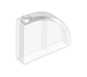 LEGO Transparent Slope 1 x 4 x 3 Curved (65734)