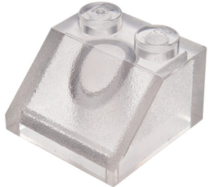 LEGO Transparent Backe 2 x 2 (45°) med Frosted Interior