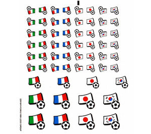 LEGO Transparant Sticker Sheet for Set 3406 (22918)