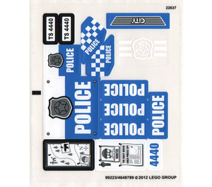 LEGO Transparent Sticker Sheet for Set 4440 (99223)