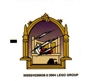 LEGO Transparent Autocollant Sheet for Set 4757 (50202)