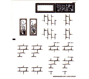 LEGO Transparent Sticker Sheet for Set 4867 (98269)