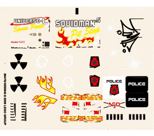 LEGO Transparent Sticker Sheet for Set 5980 (86478)