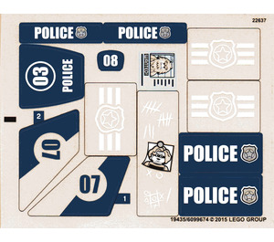 LEGO Transparent Sticker Sheet for Set 60069 (19435)